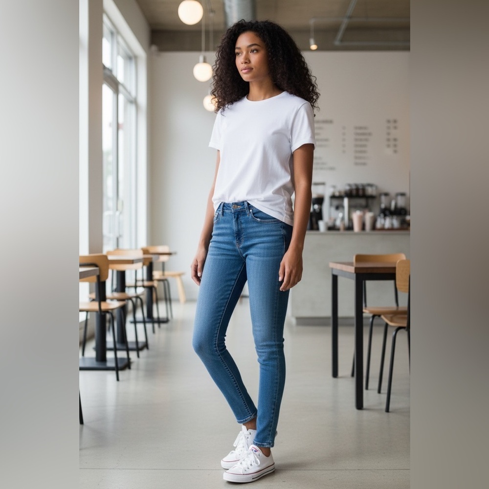 Madewell Women’s High-Rise Skinny Jeans in Medium Blue
